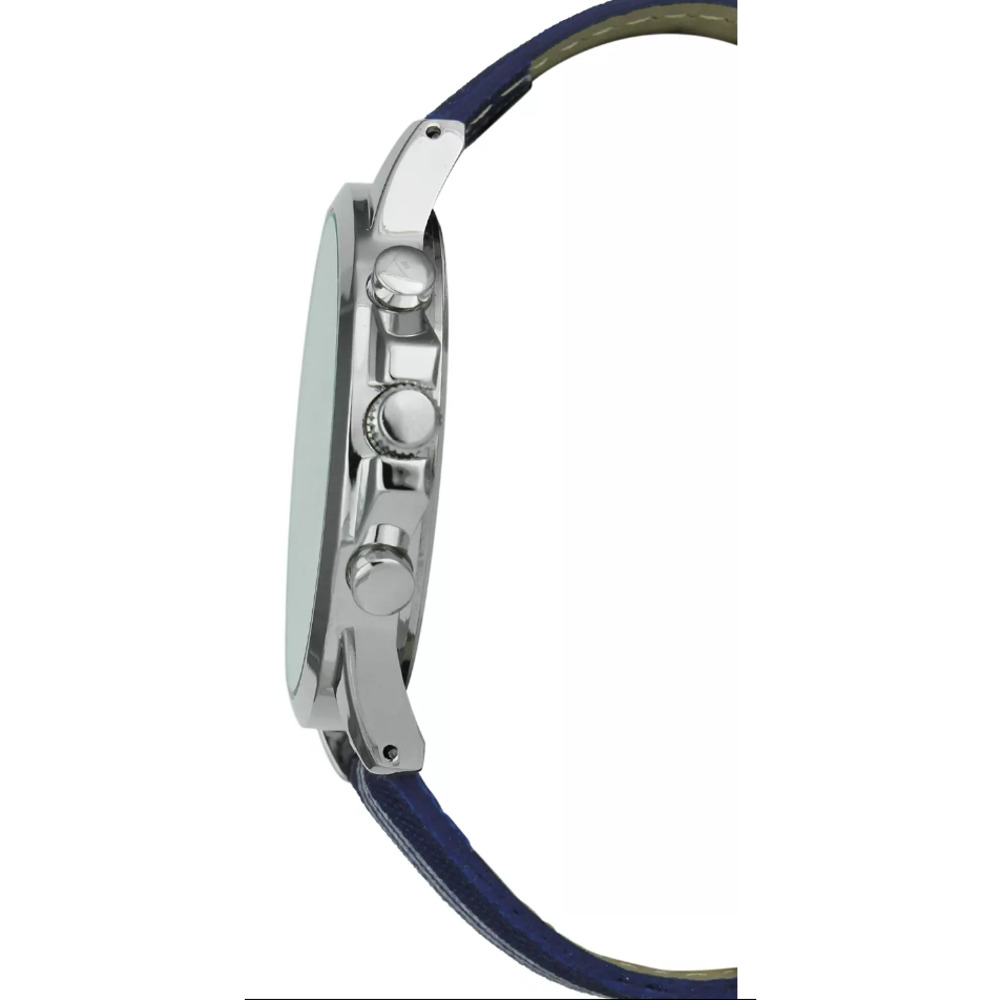 INC INTERNATIONAL CONCEPTS Men's Blue & White Striped Denim Strap Watch 42mm - Picture 3 of 9